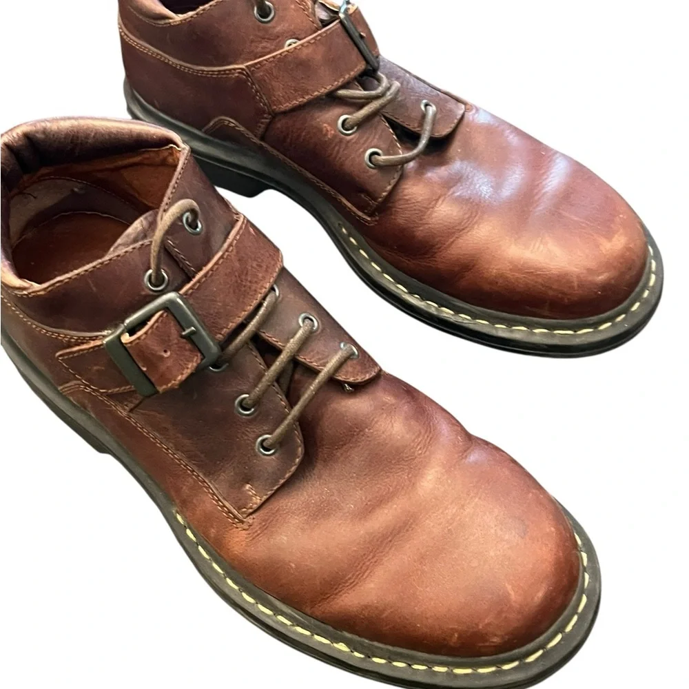 Chukka Boots Men's‎ 9.5 Reddish Brown Leather Johnston Murphy Lace Up Strap